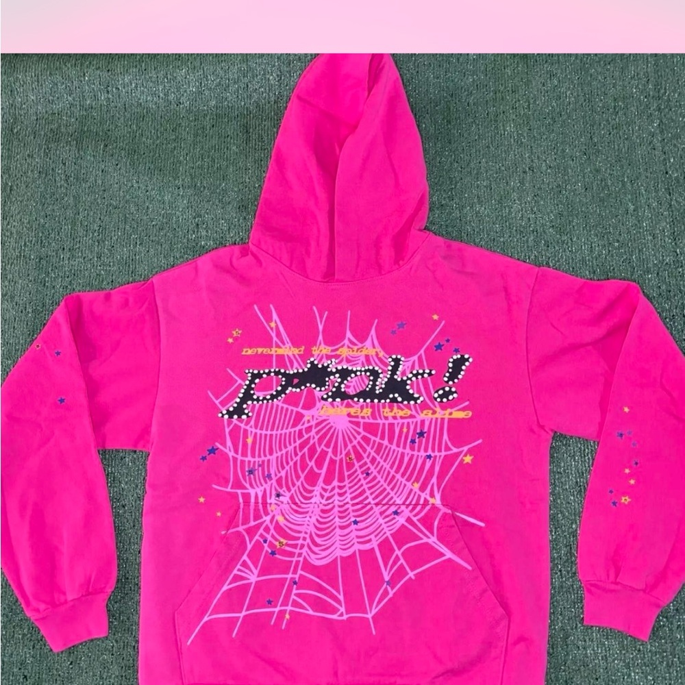 pink spyder hoodie